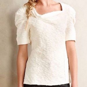 ANTHROPOLOGIE POSTMARK Cedar Street Boucle Top